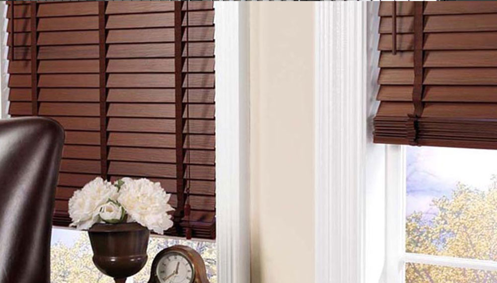 wooden blinds